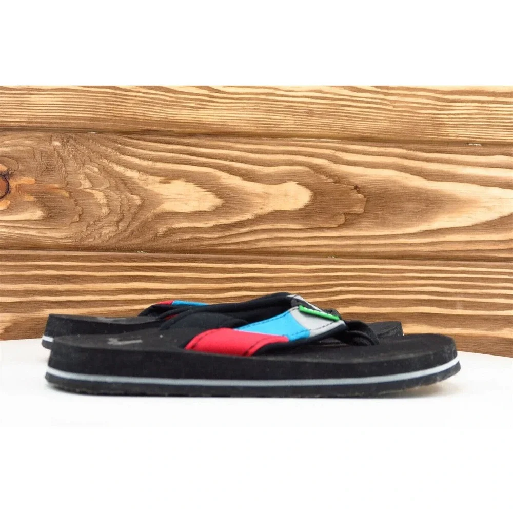Sanuk Toddler Boys 8-9 Medium‎ Multicolor Flip Flop Synthetic
